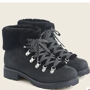 J. Crew Nordic Boots F8444 Black 10